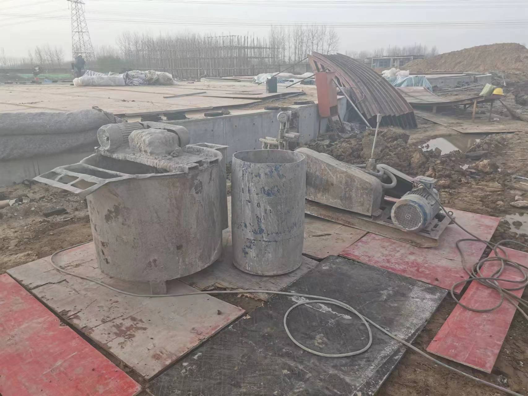 杨市办事处顶管注浆